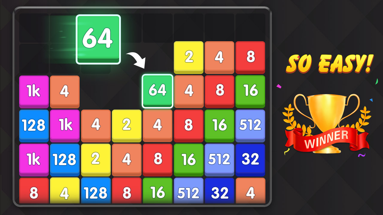 اسکرین شات 2 بازی Merge Block - number games