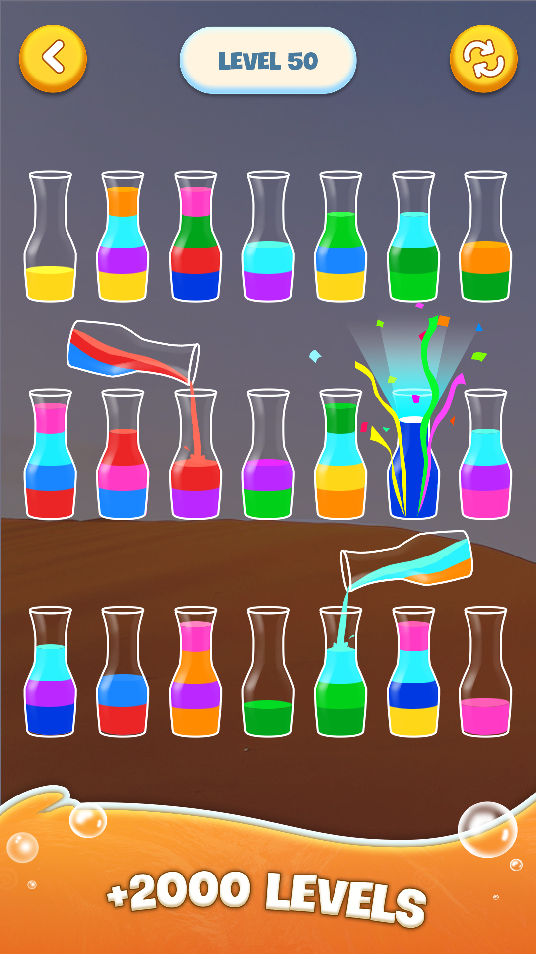 اسکرین شات 2 بازی Water Sort Puzzle: Color Game