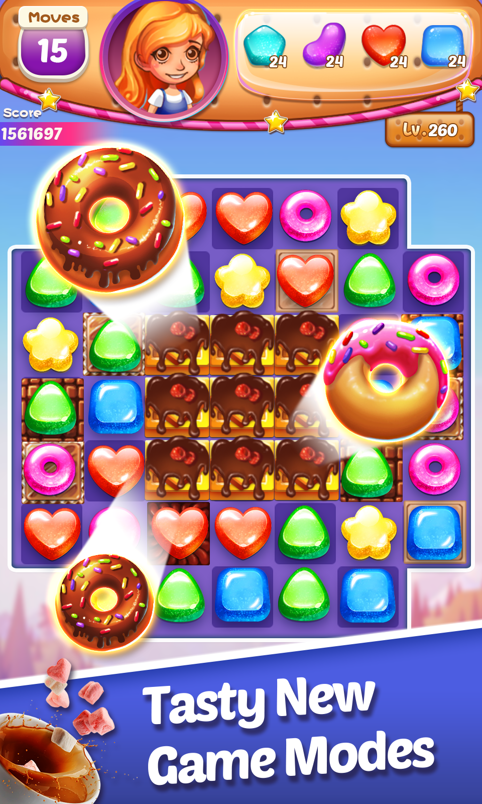 اسکرین شات 2 بازی Sweet Cookie-Match Puzzle Game