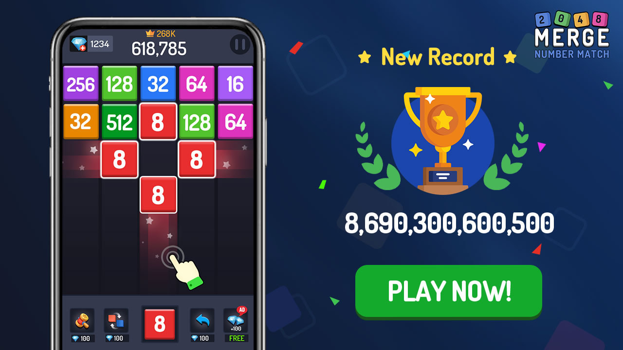 اسکرین شات 1 بازی Numbers Game - 2048 Merge