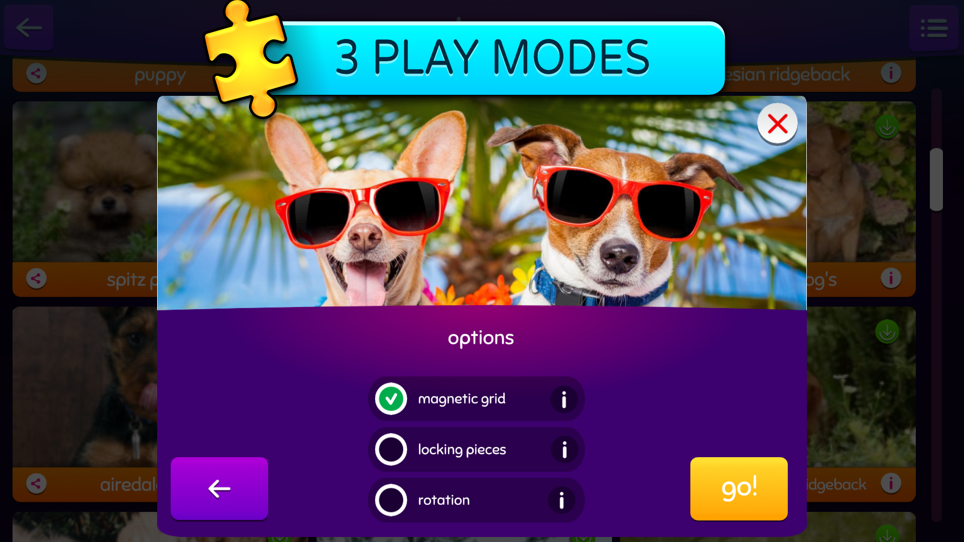 اسکرین شات 5 برنامه Jigsaw Puzzles: Animals