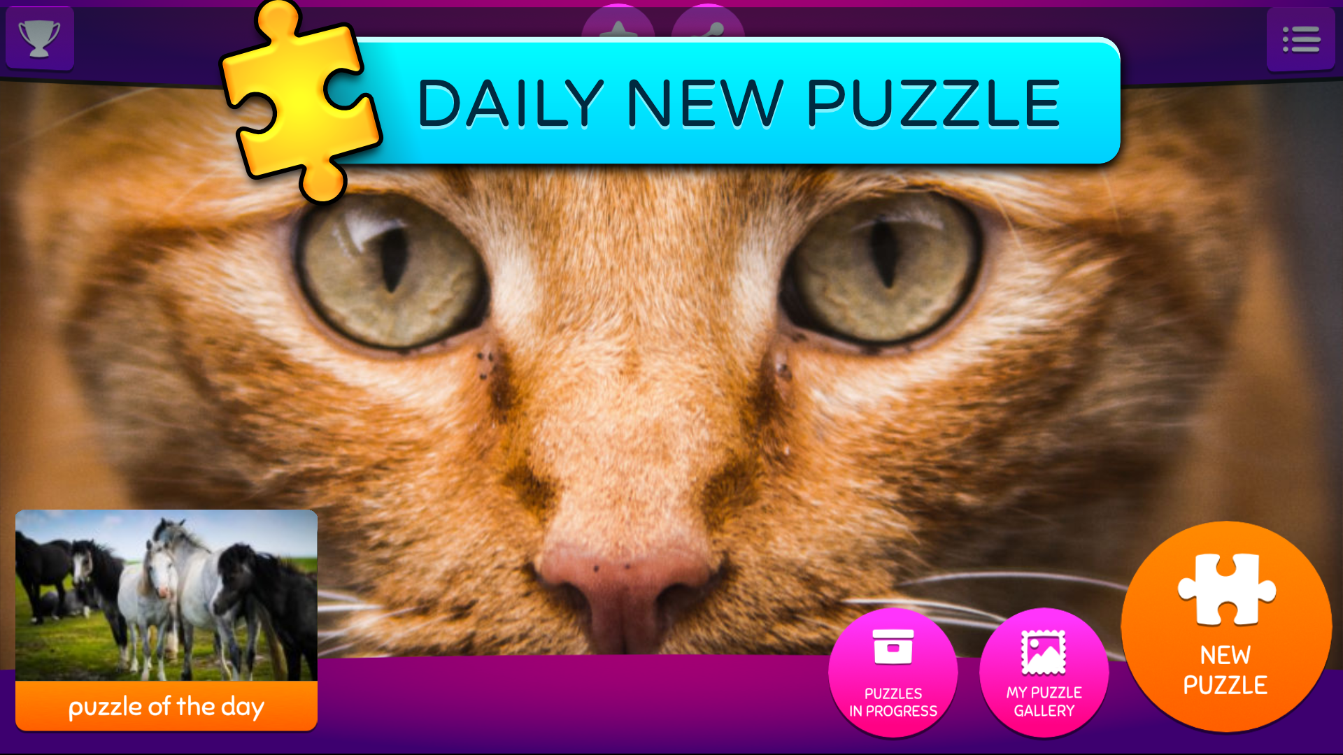 اسکرین شات 3 برنامه Jigsaw Puzzles: Animals