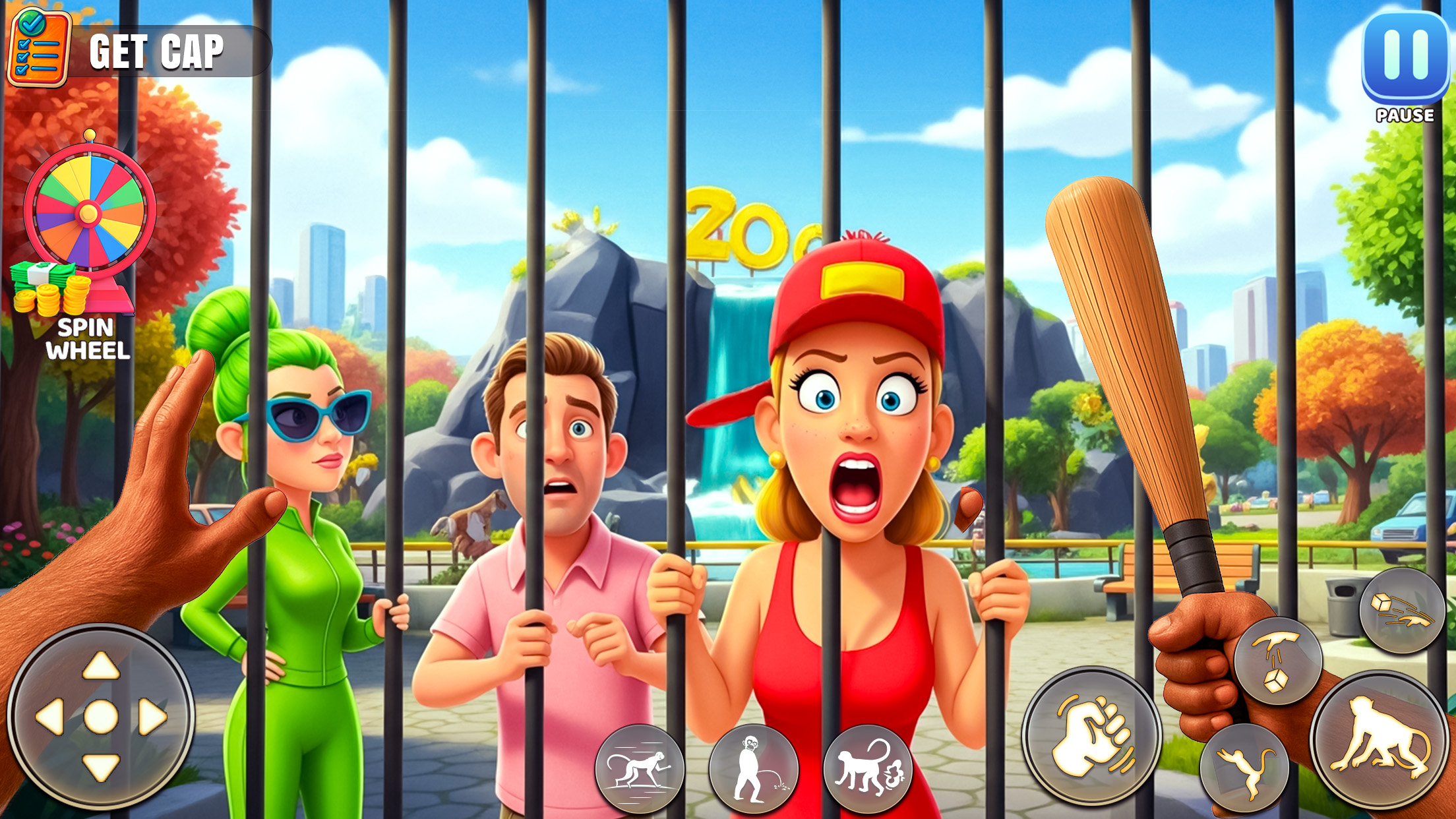 اسکرین شات 3 بازی I'M Prankster Monkey Zoo Chaos