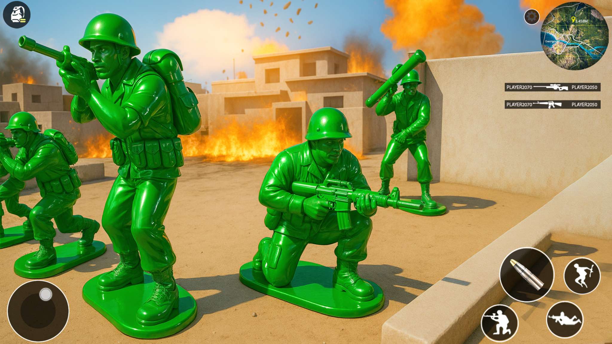 اسکرین شات 3 بازی Plastic Army Battlegrounds