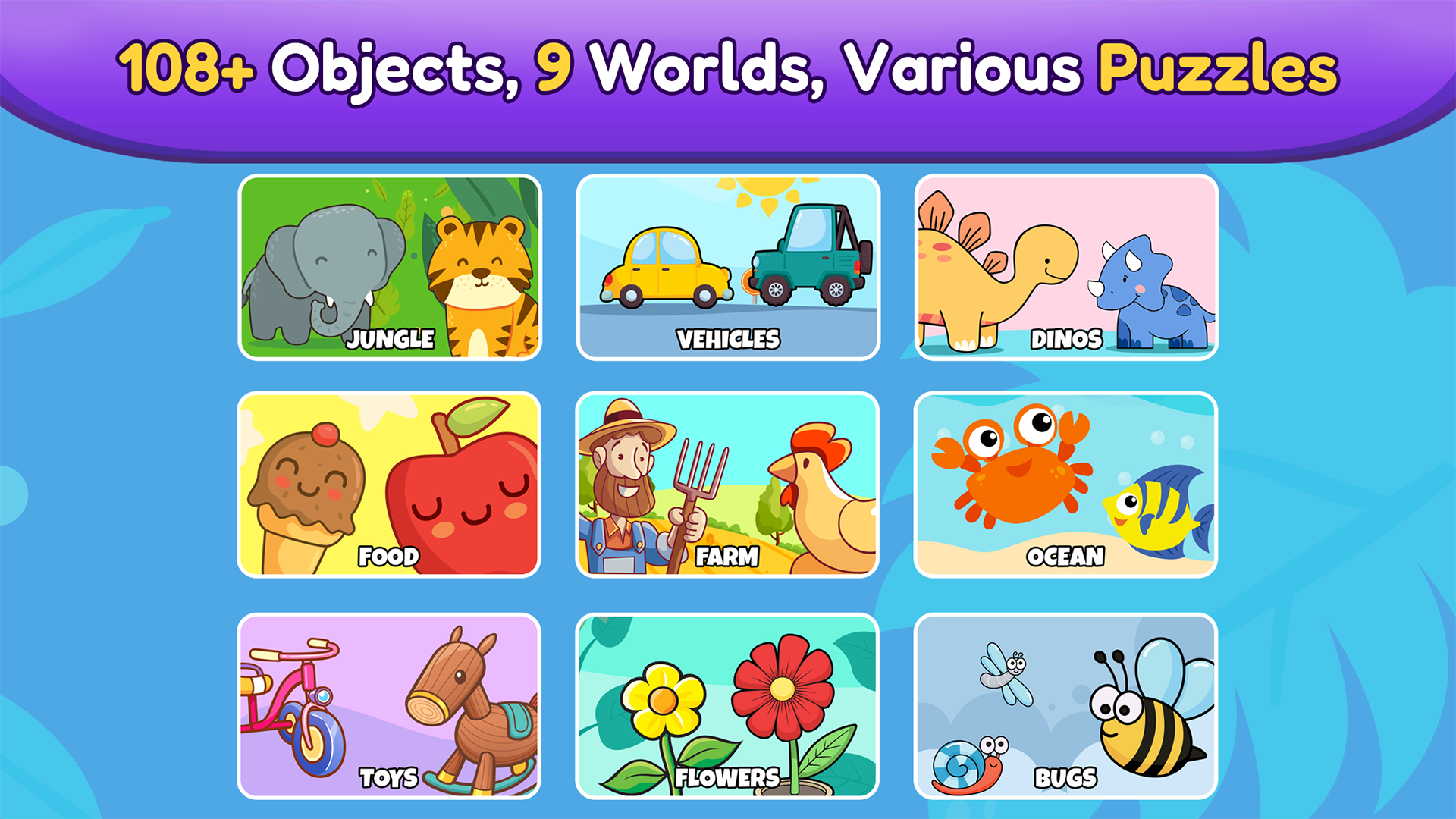 اسکرین شات 5 بازی Baby Puzzle Games for Toddlers