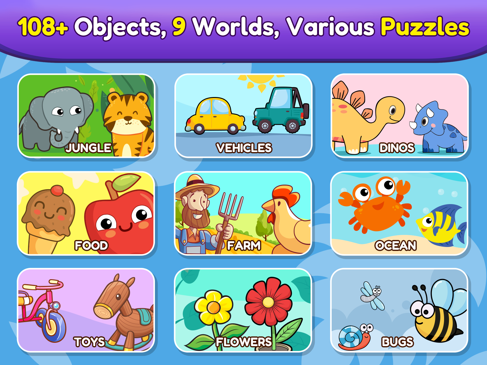 اسکرین شات 1 بازی Baby Puzzle Games for Toddlers