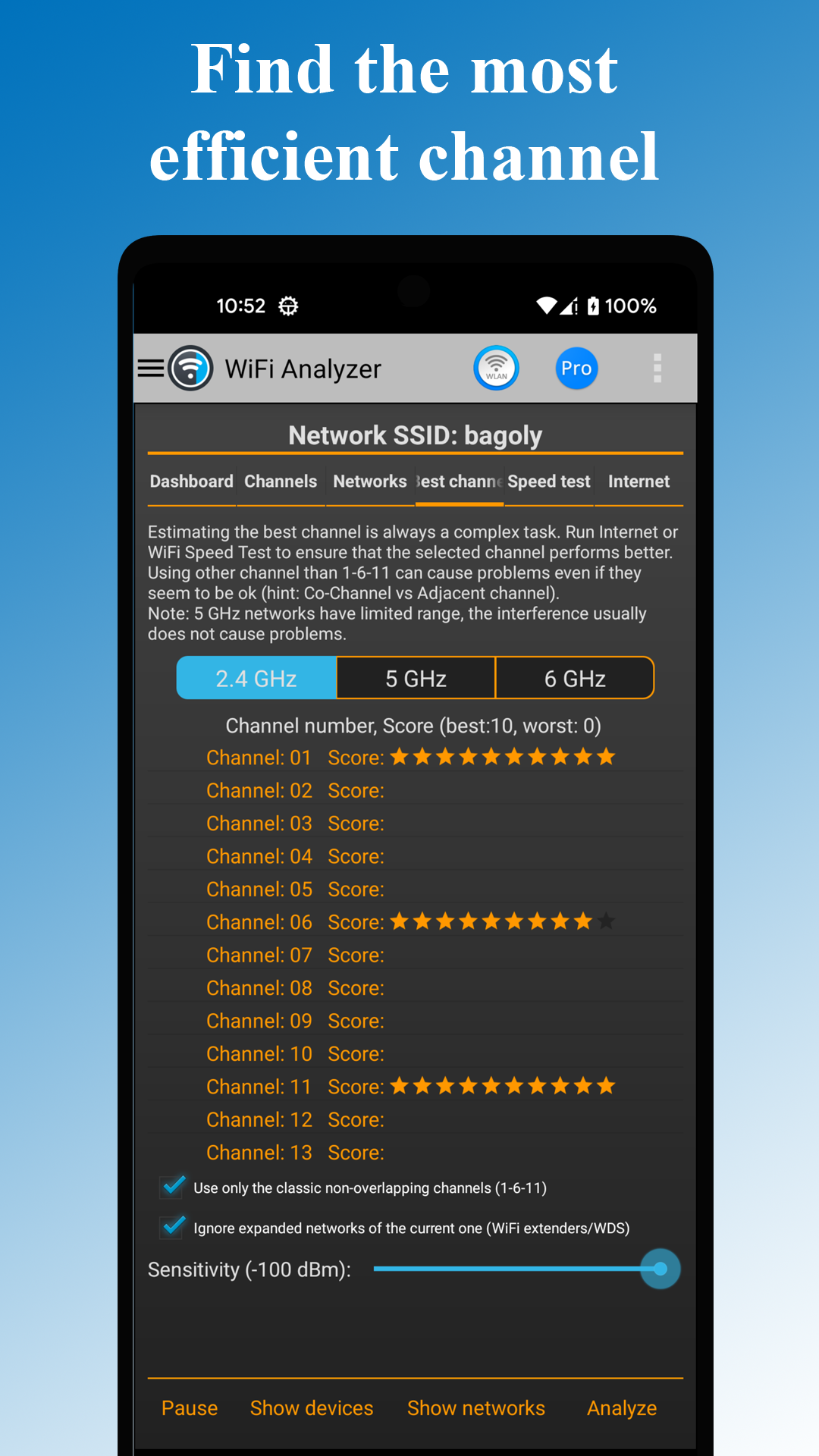 اسکرین شات 6 برنامه WiFi Analyzer: Network Scanner