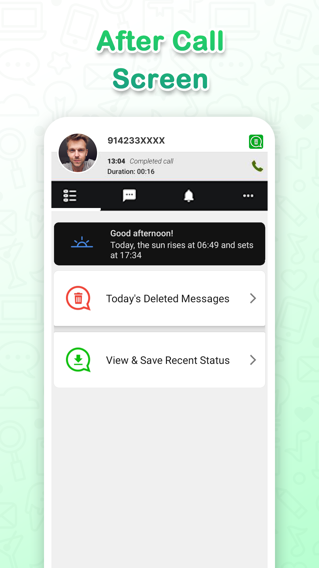 اسکرین شات 8 برنامه WhatsDeleted: Recover Messages