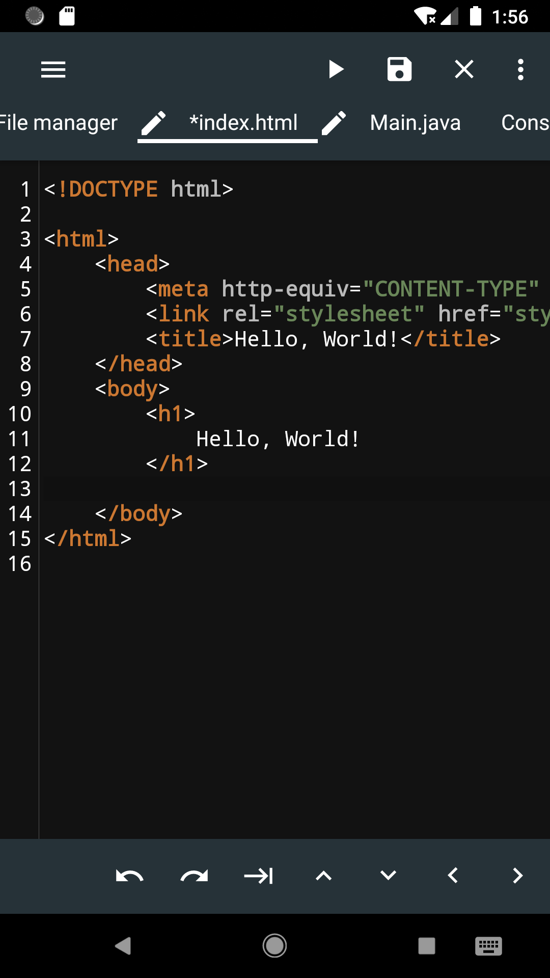 اسکرین شات 4 برنامه Html Editor