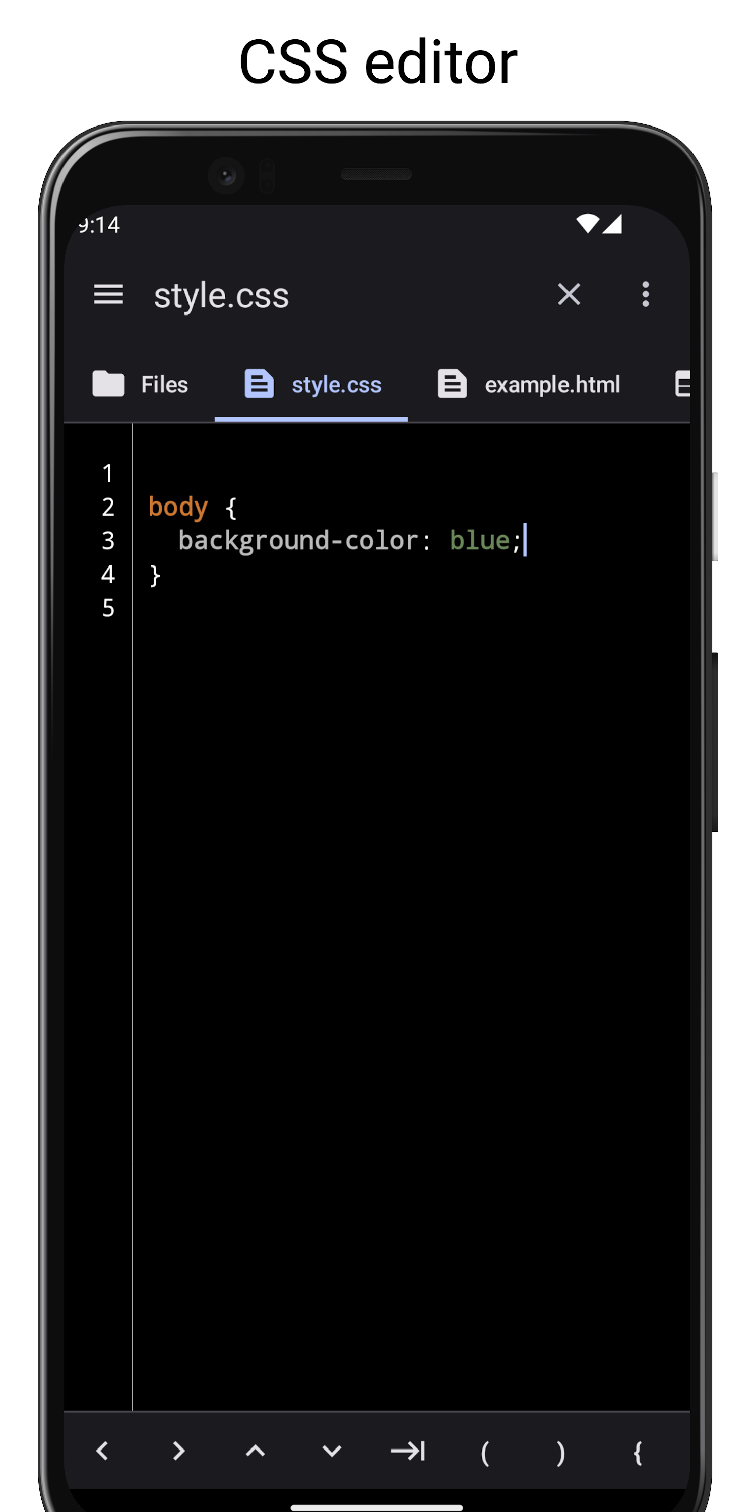 اسکرین شات 5 برنامه WebCode - html, css, js ide