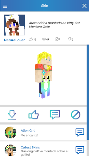 اسکرین شات 6 برنامه QB9's 3D Skin Editor for Minecraft
