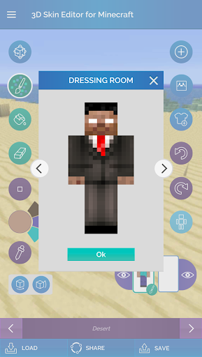 اسکرین شات 4 برنامه QB9's 3D Skin Editor for Minecraft