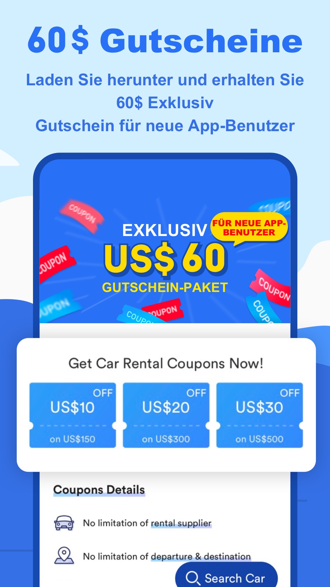اسکرین شات 2 برنامه QEEQ Autovermietung