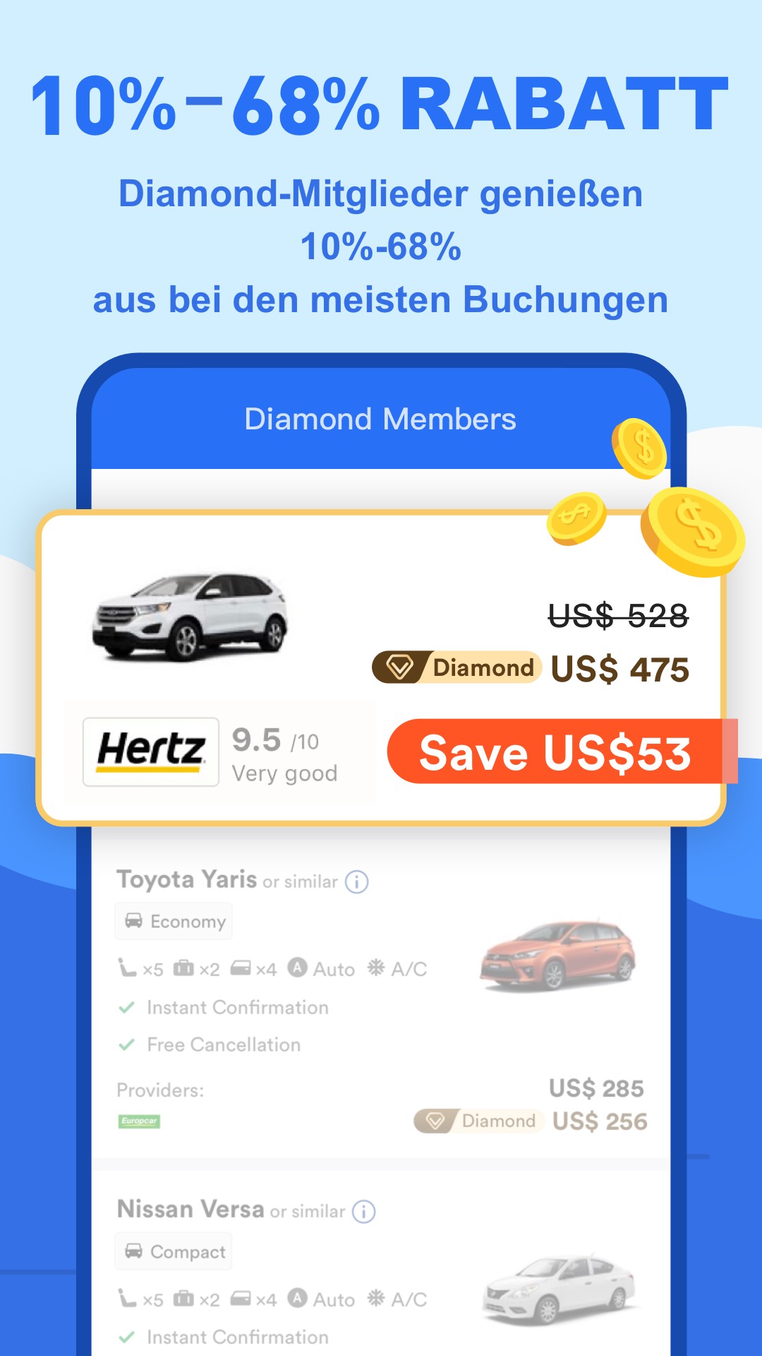 اسکرین شات 3 برنامه QEEQ Autovermietung