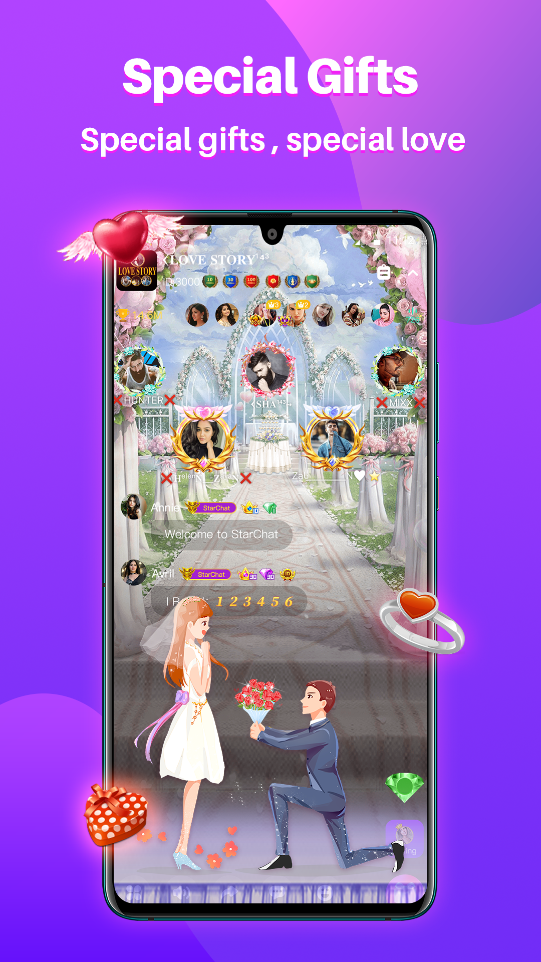 اسکرین شات 6 برنامه StarChat-Group Voice Chat Room