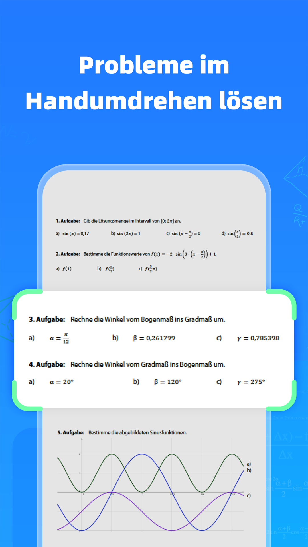 اسکرین شات 1 برنامه Question.AI - Mathe-Löser