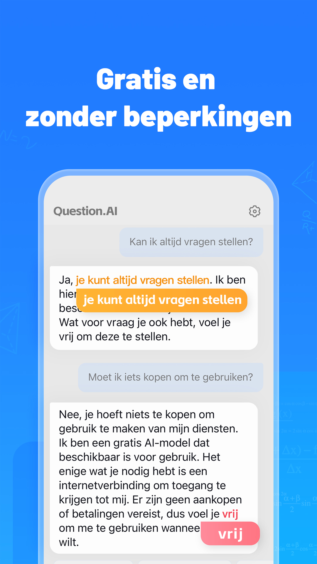 اسکرین شات 4 برنامه Question.AI：Wiskunde-oplosser