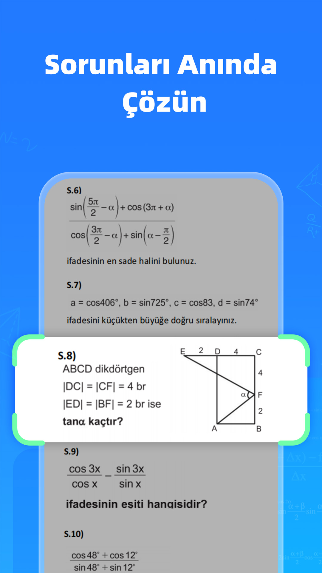 اسکرین شات 1 برنامه Question.AI: Matematik Çözücü
