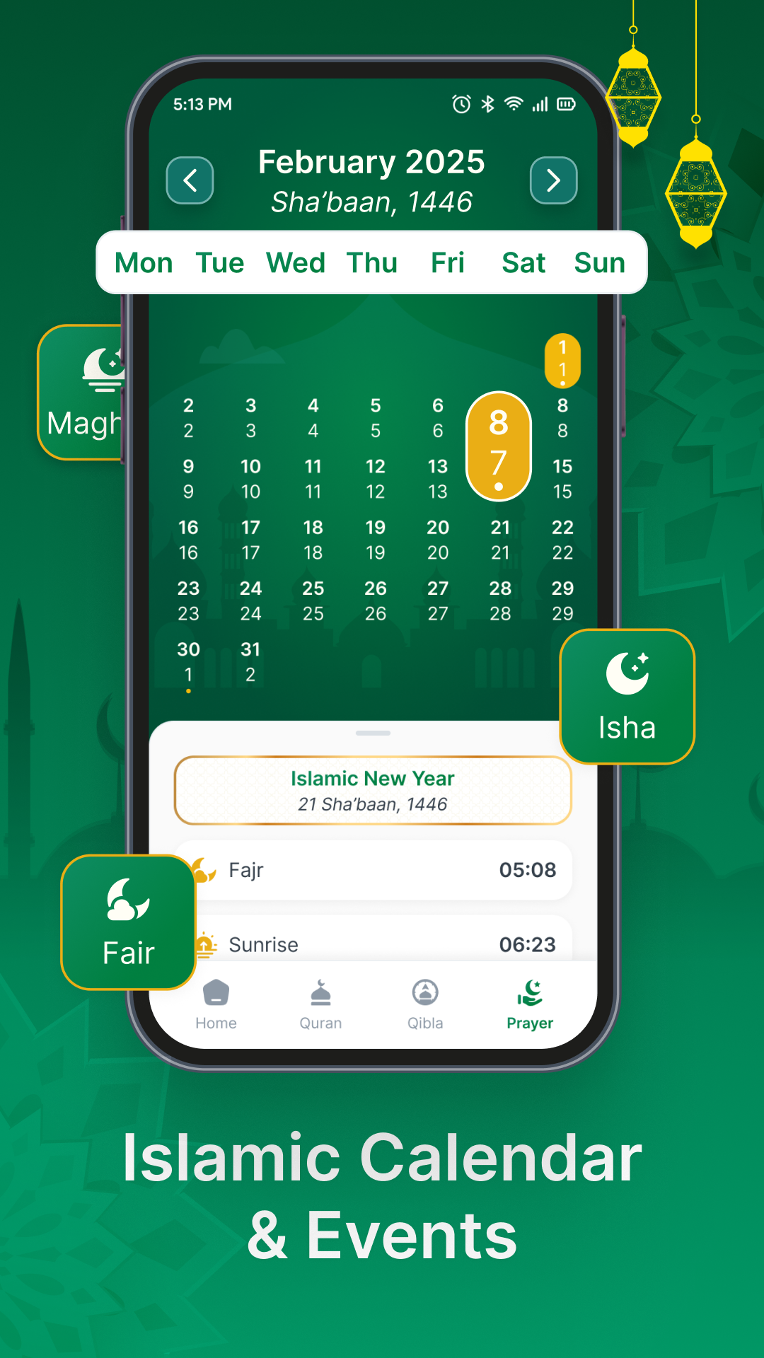 اسکرین شات 5 برنامه Muslim Prayer - Quran Compass