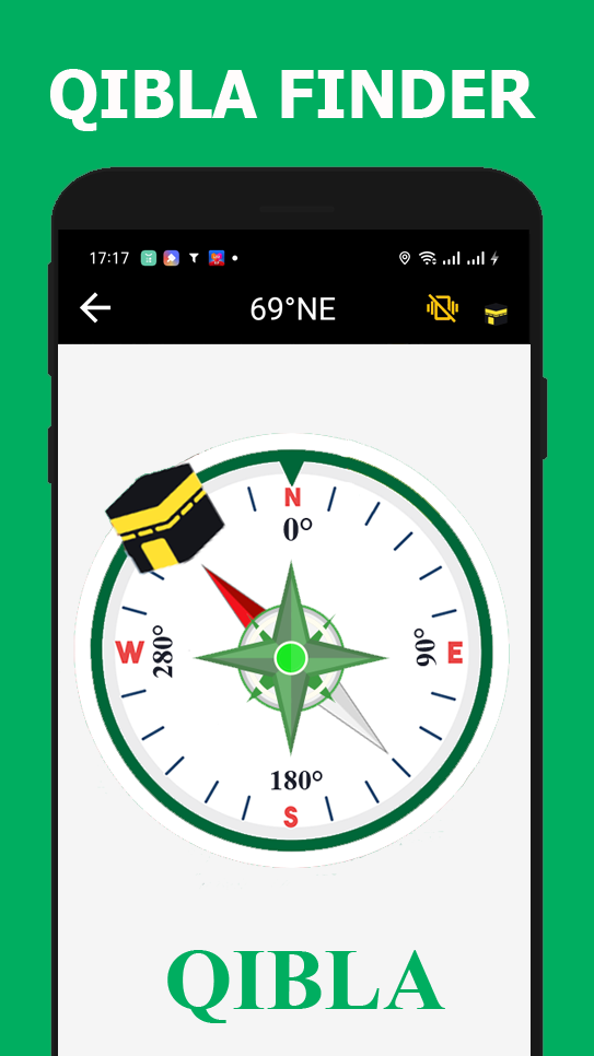 اسکرین شات 1 برنامه Qibla Finder - Qibla Direction