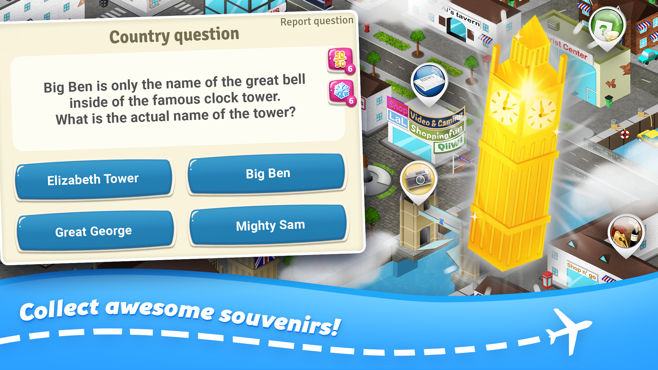 اسکرین شات 1 بازی Backpacker™ Travel Quiz Trivia