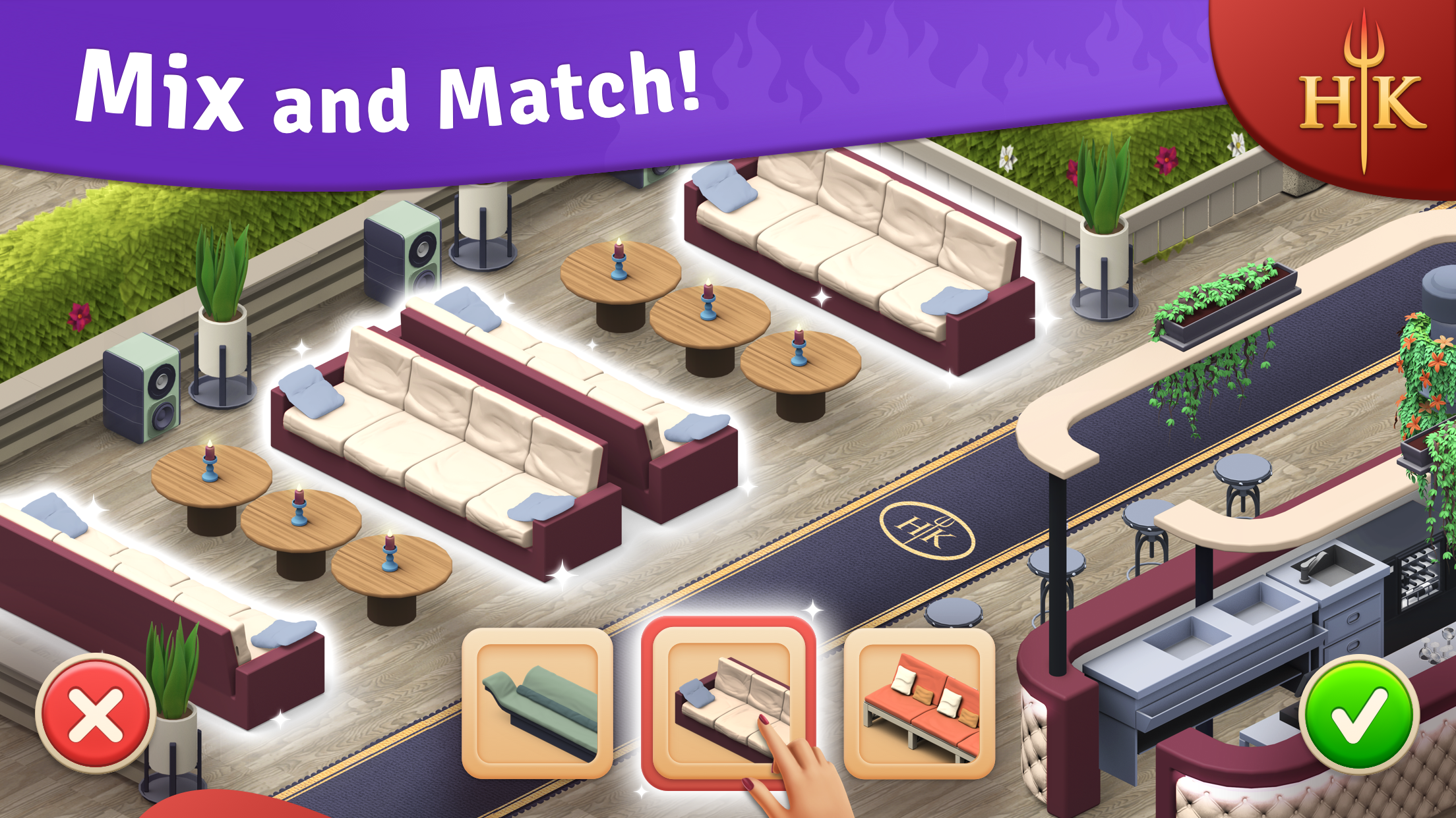 اسکرین شات 2 بازی Hell's Kitchen: Match & Design