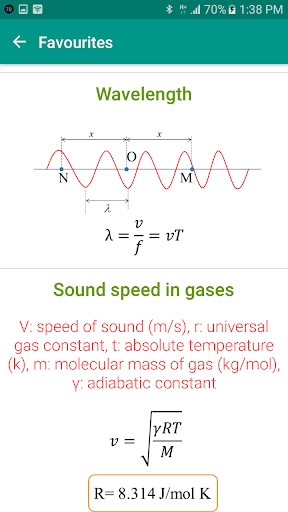 اسکرین شات 6 برنامه Physics Formulas