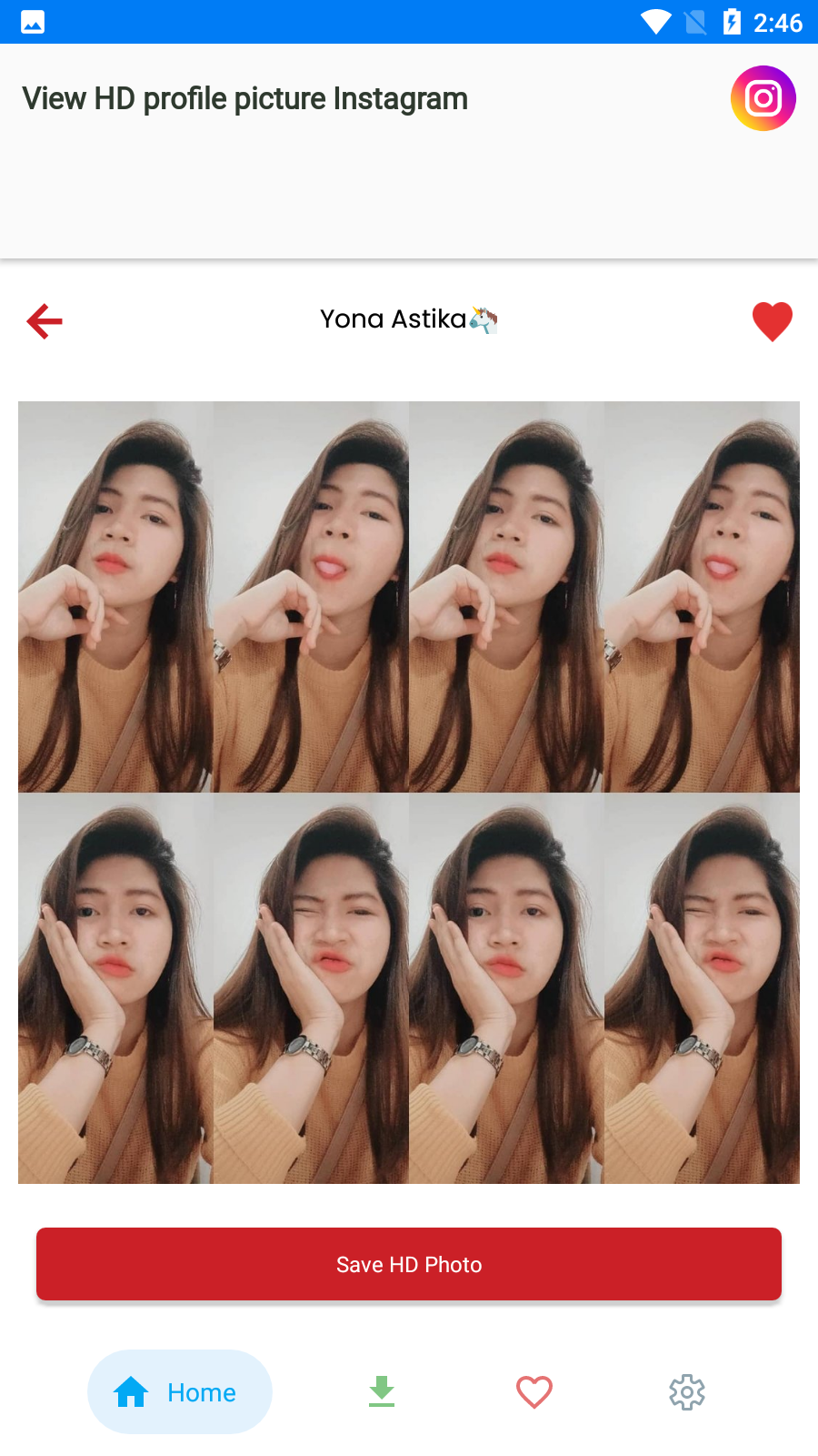 اسکرین شات 3 برنامه HD Profile Picture Downloader