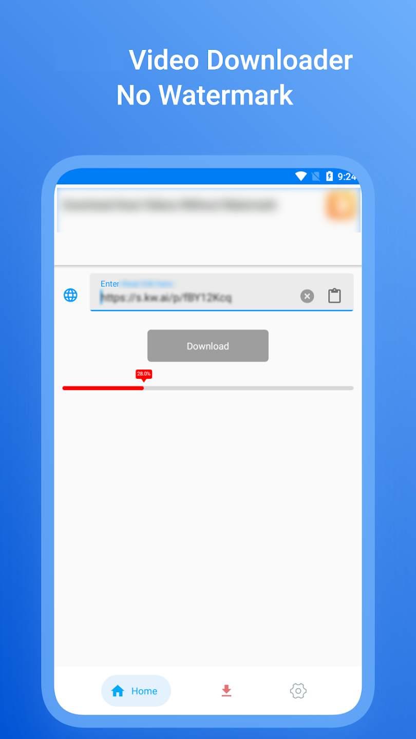 اسکرین شات 1 برنامه Downloader for KW - No Logo