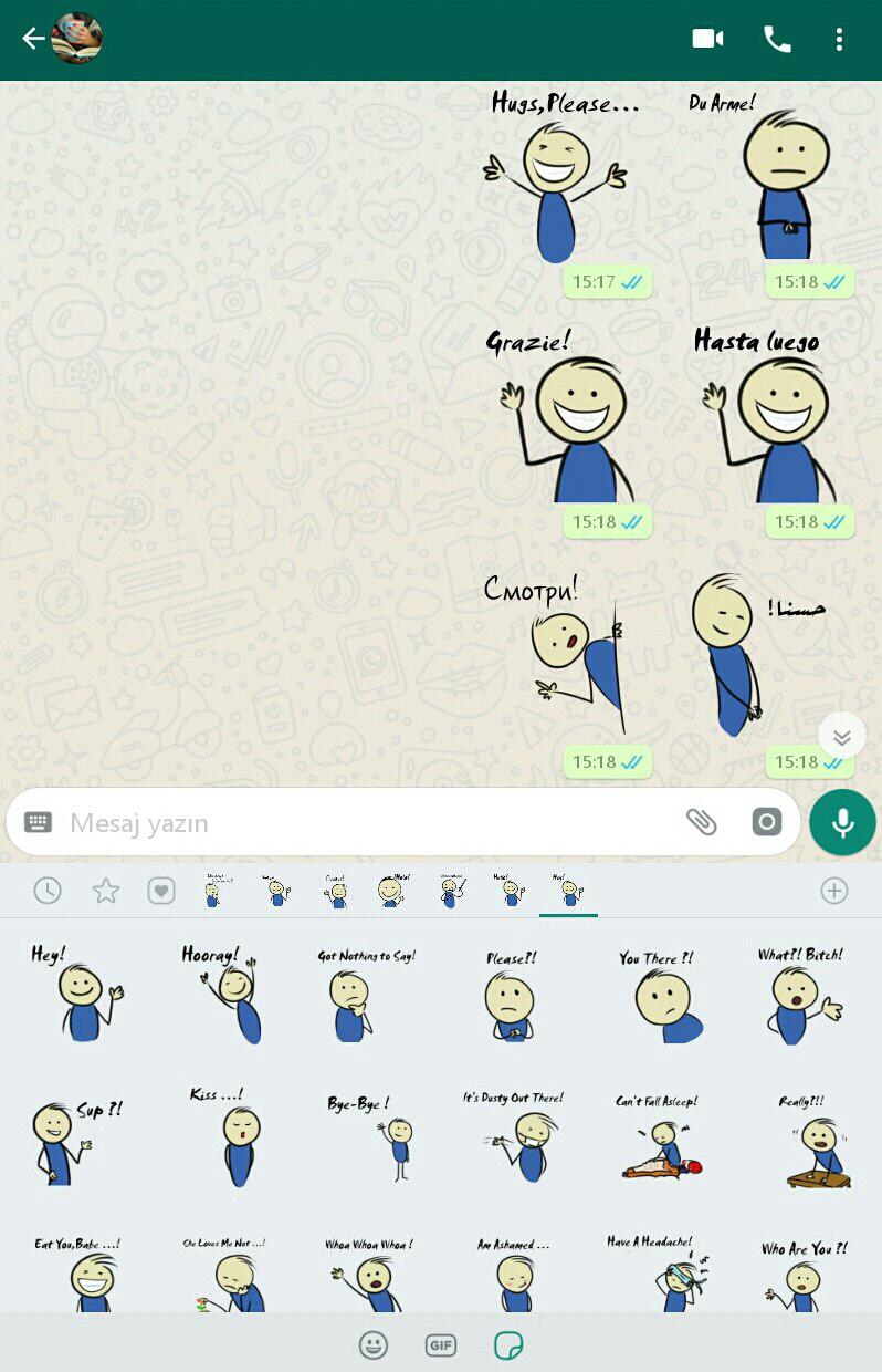 اسکرین شات 4 برنامه استیکر قونشو بین المللی برای واتساپ