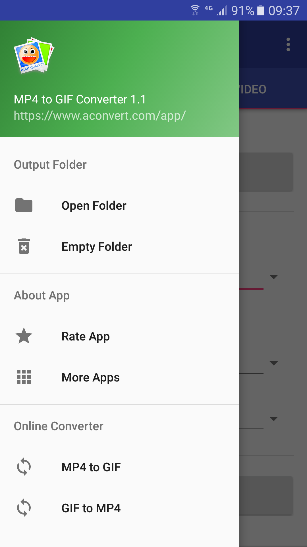 اسکرین شات 3 برنامه MP4 to GIF Converter