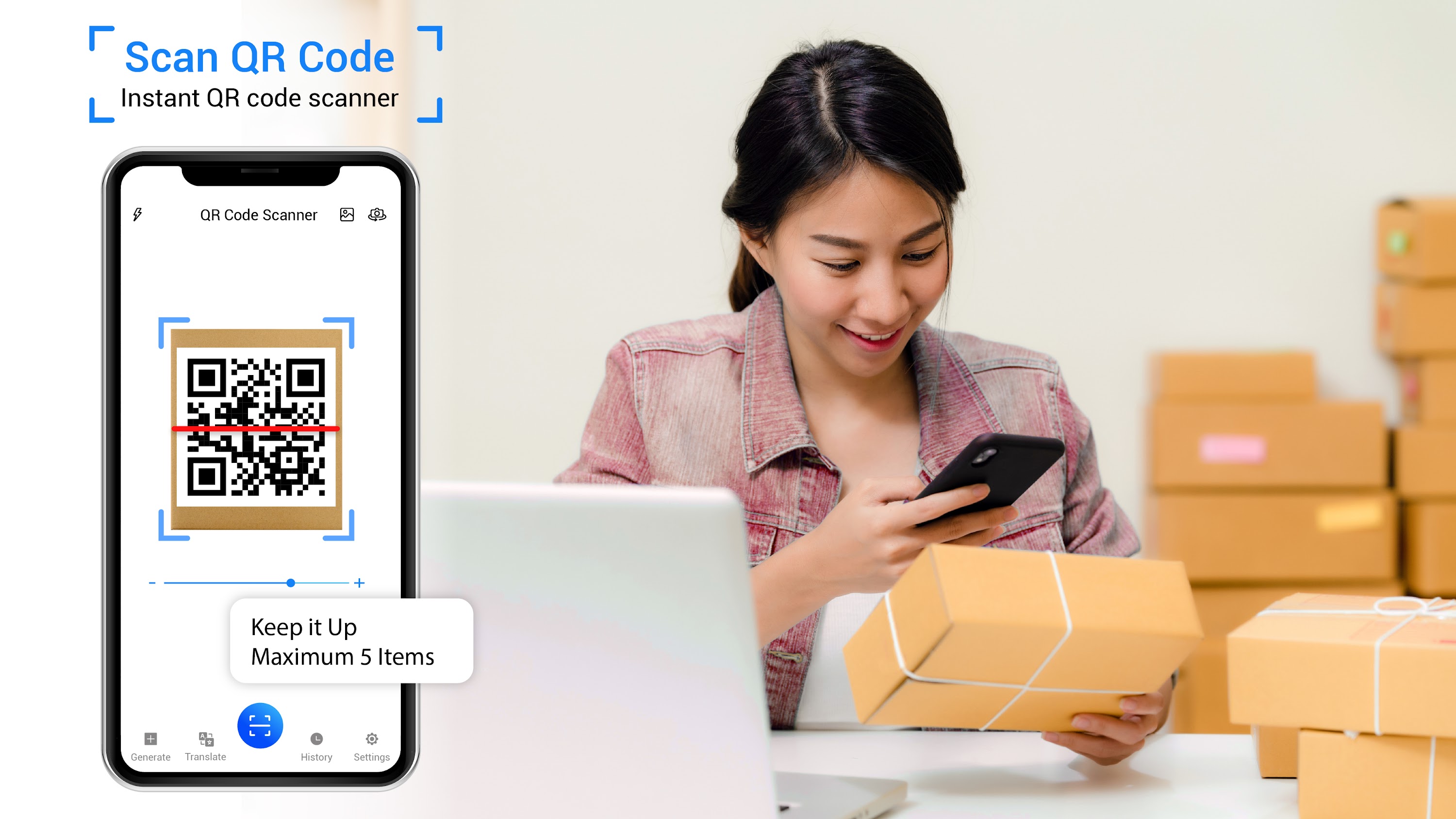 اسکرین شات 1 برنامه QR Code Reader: Scanner App