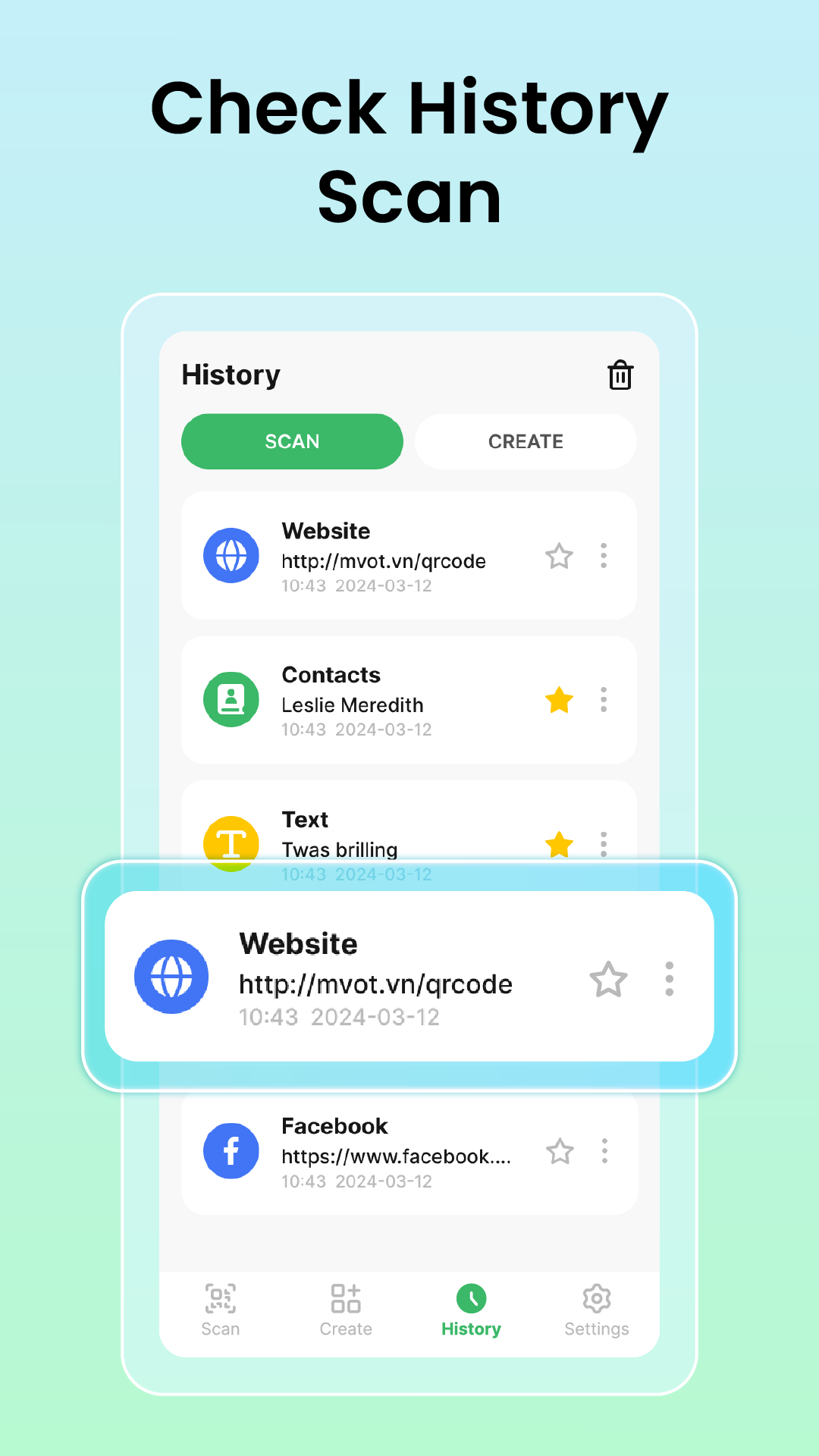 اسکرین شات 8 برنامه QR Code Scanner & Barcode Scan