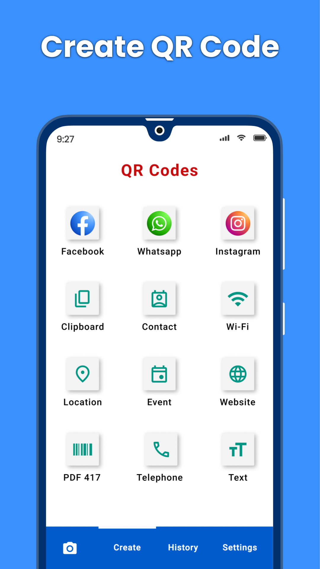 اسکرین شات 2 برنامه QR Code Generator & Scanner