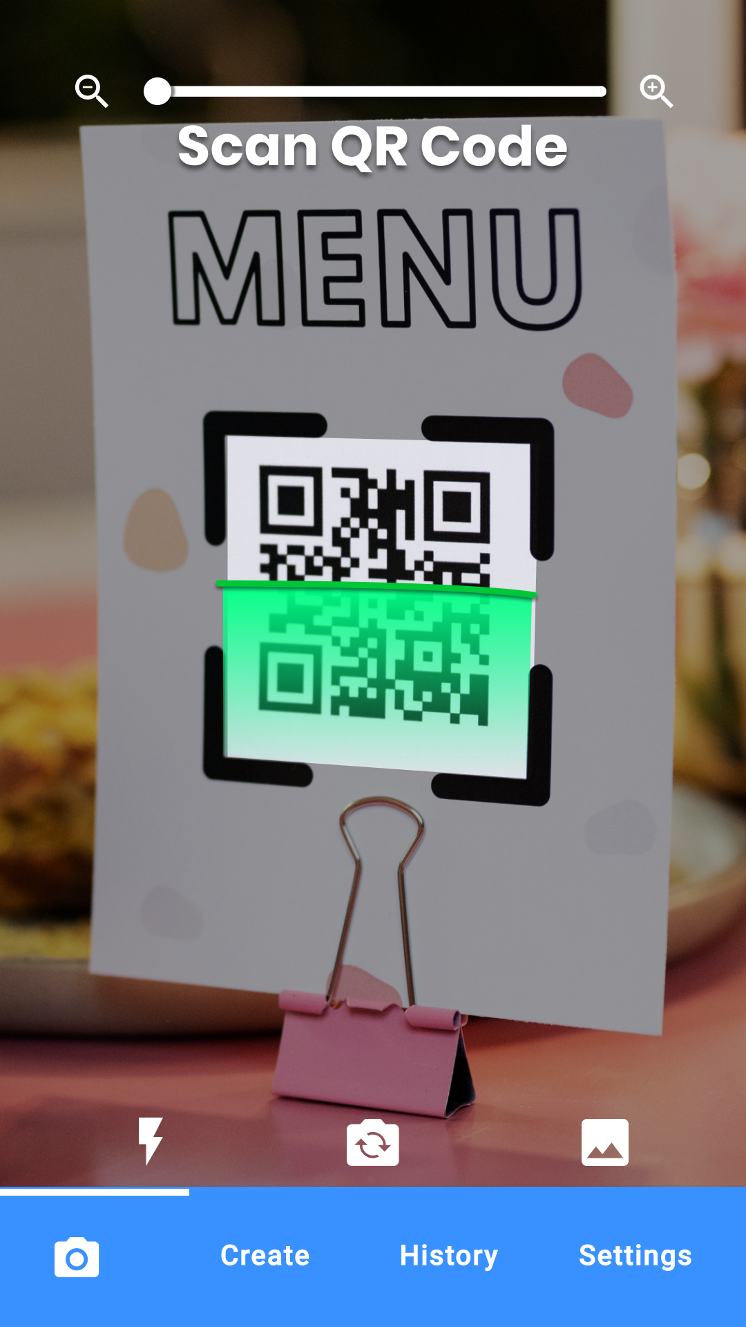 اسکرین شات 1 برنامه QR Code Scanner-Barcode Reader