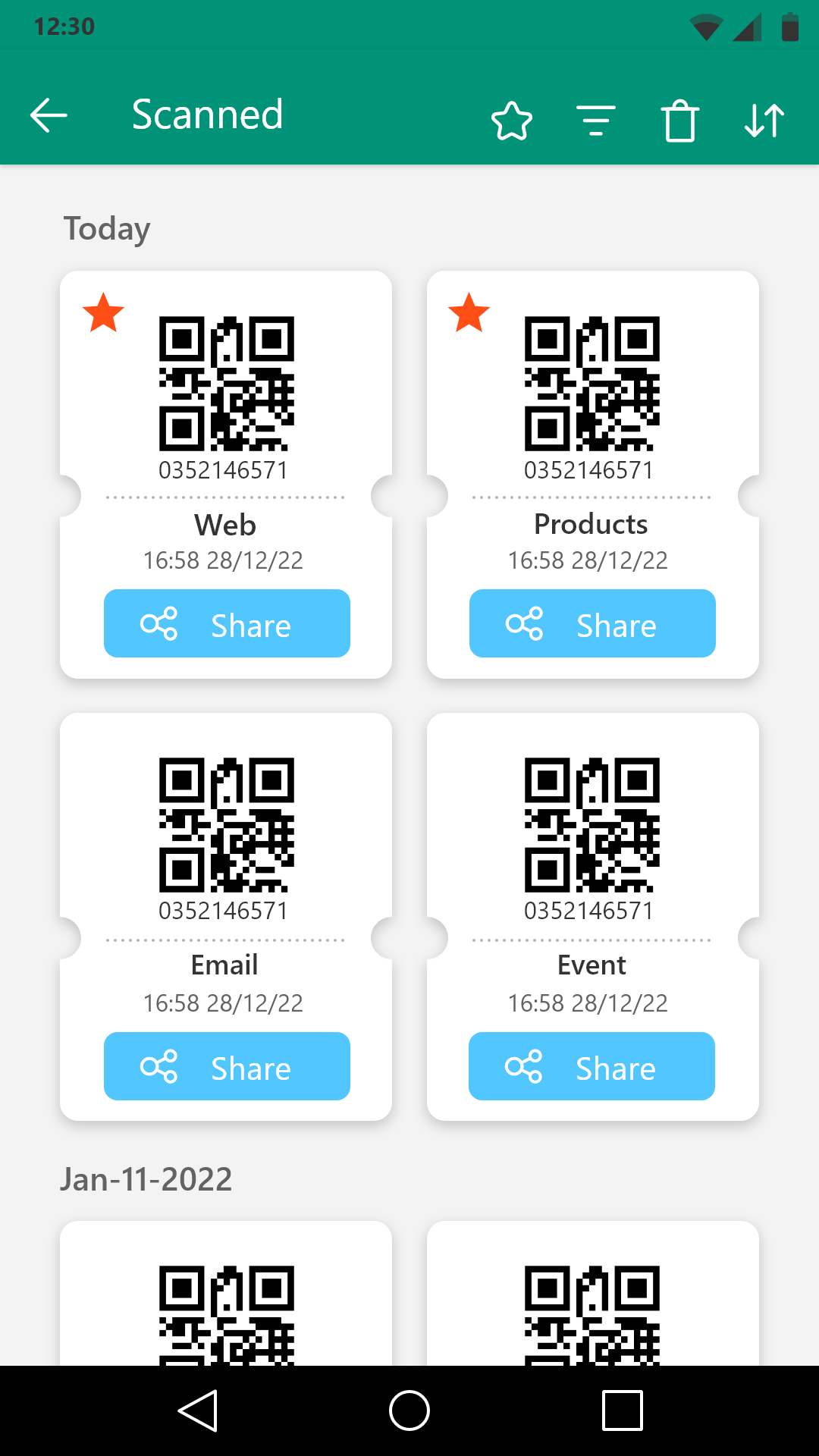اسکرین شات 7 برنامه QR Code Scanner Barcode Reader