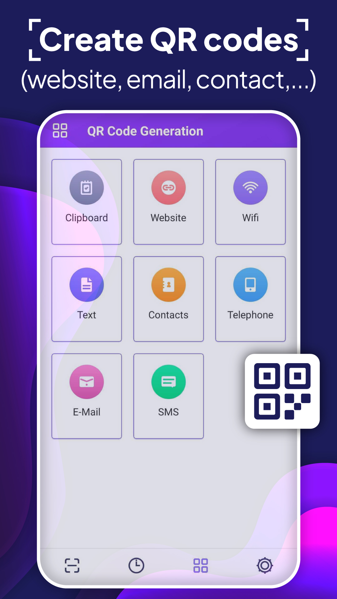 اسکرین شات 4 برنامه QR Reader & Barcode Generator