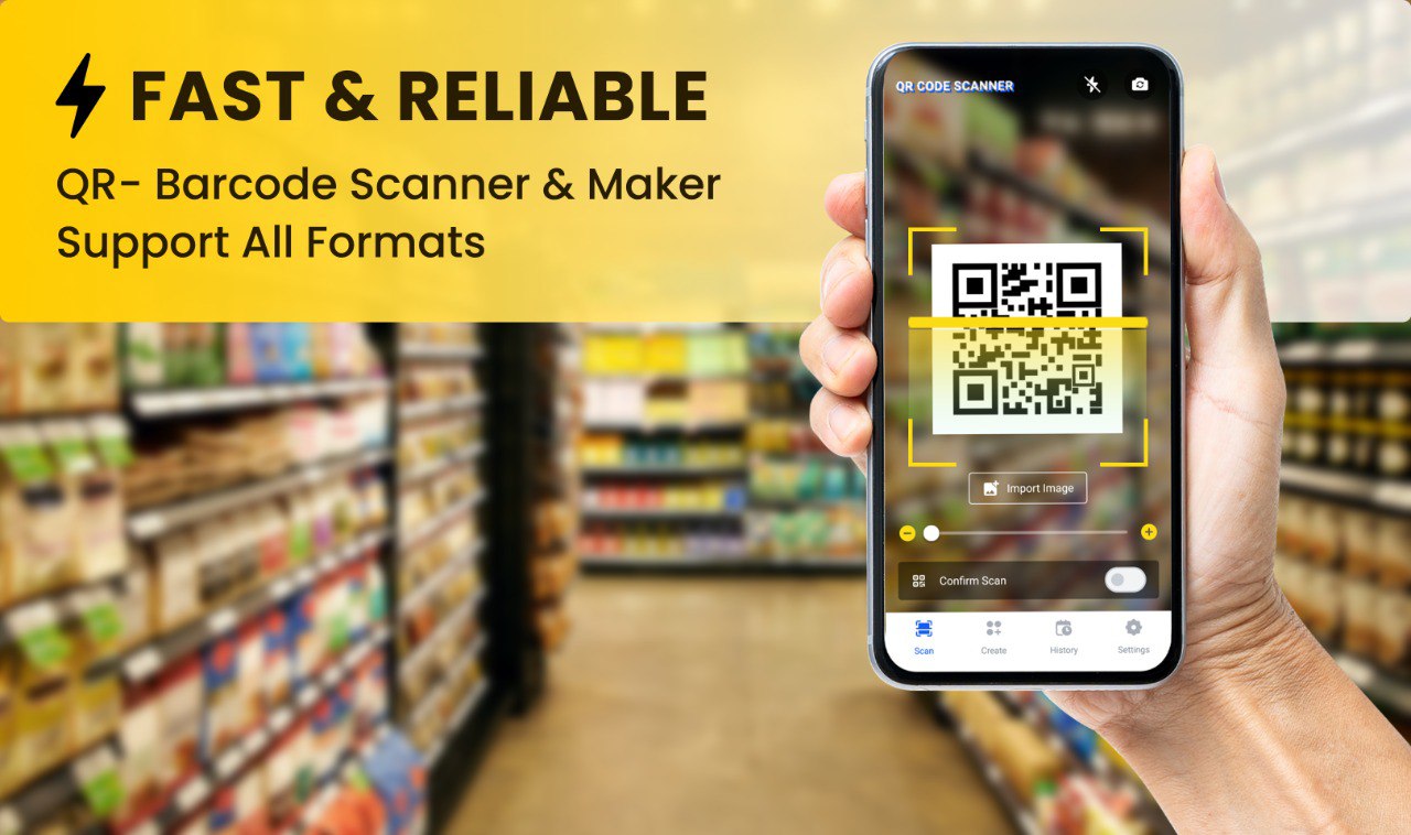 اسکرین شات 1 برنامه QR Code Scanner & QR Generator