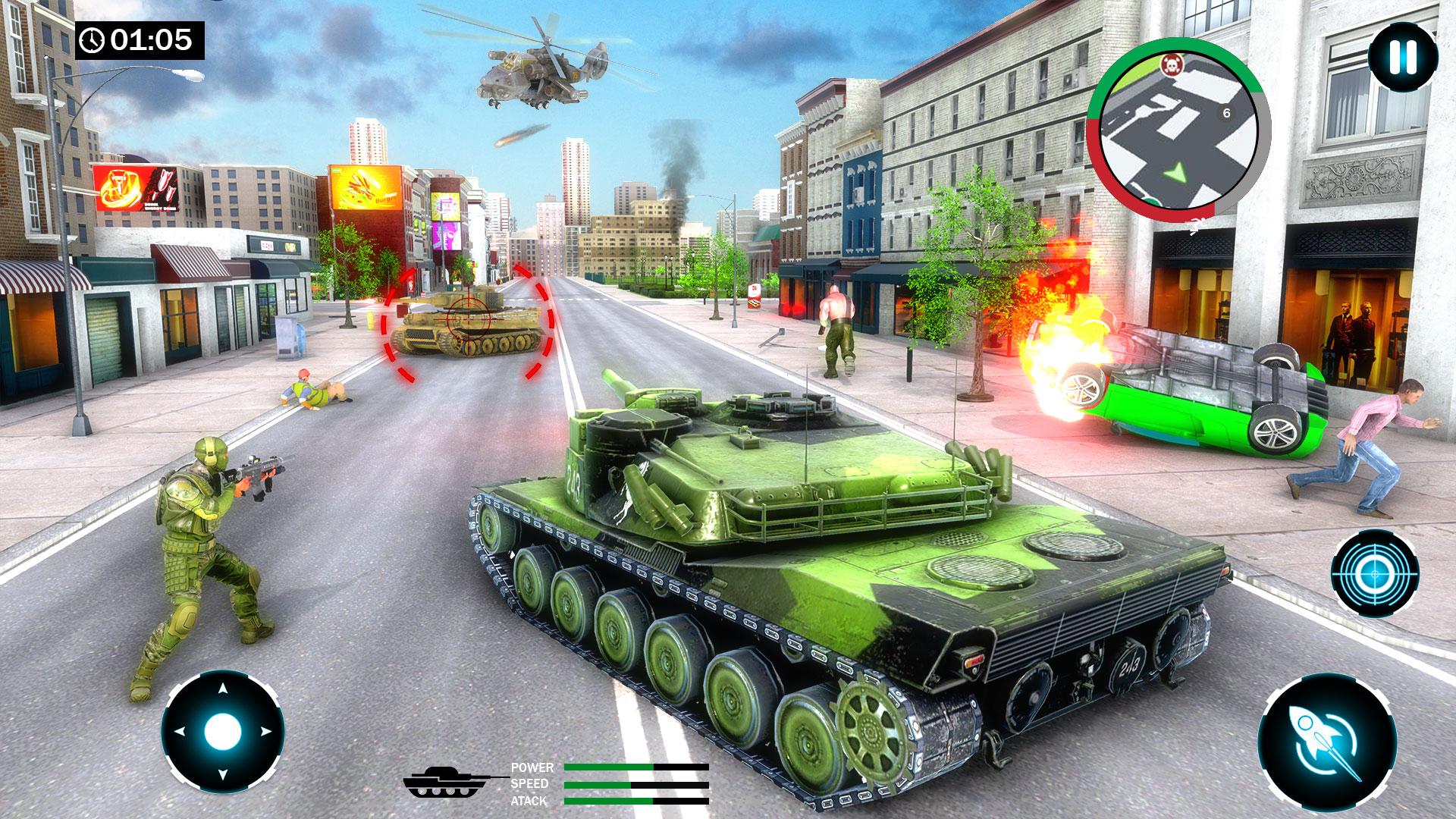 اسکرین شات 1 بازی US Army Car Driver Crime Fight