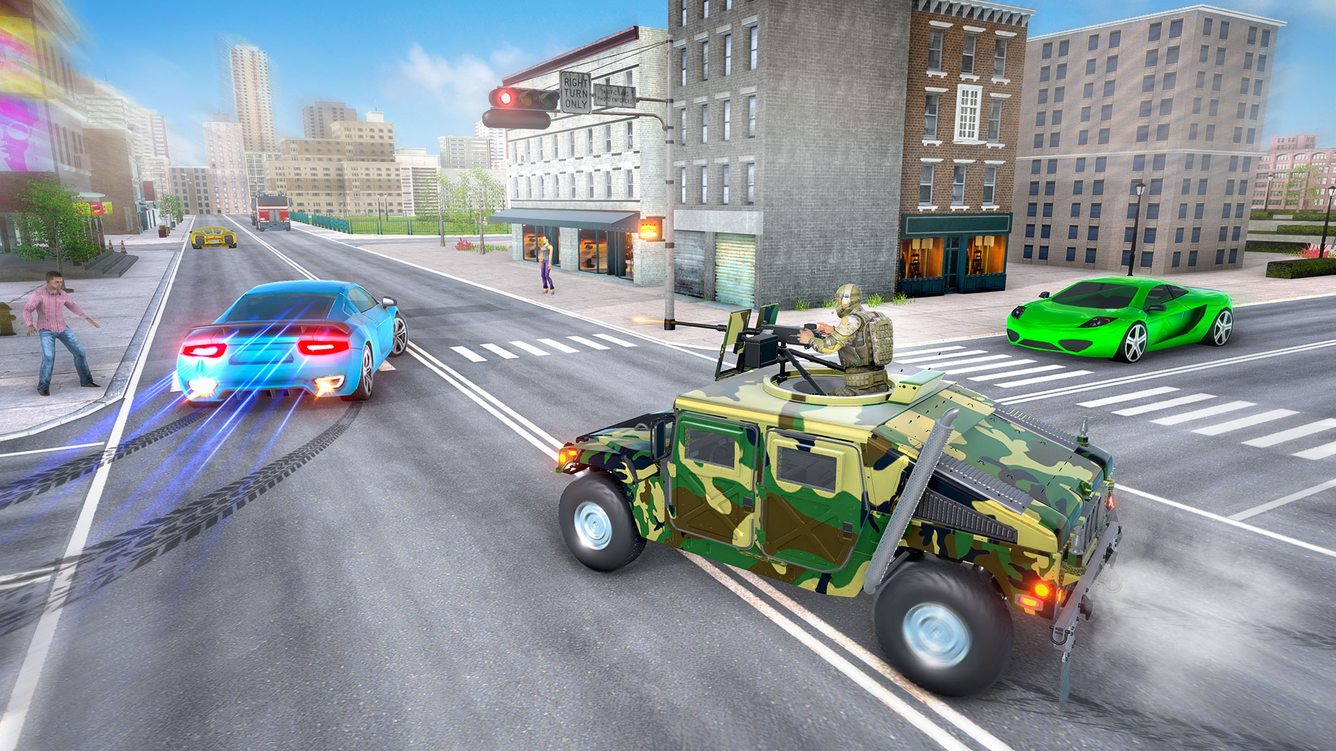 اسکرین شات 5 بازی US Army Car Driver Crime Fight