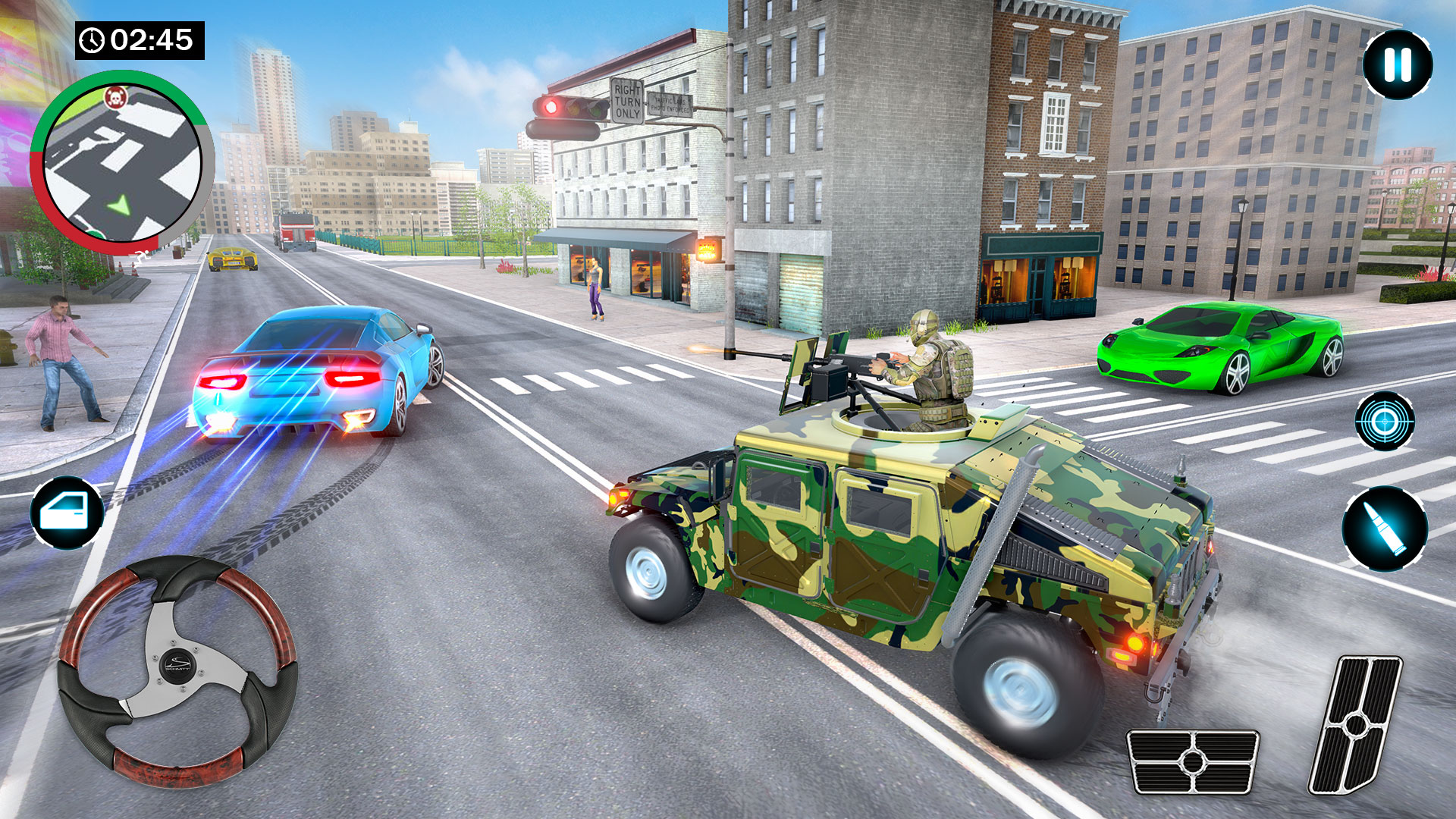 اسکرین شات 3 بازی US Army Car Driver Crime Fight