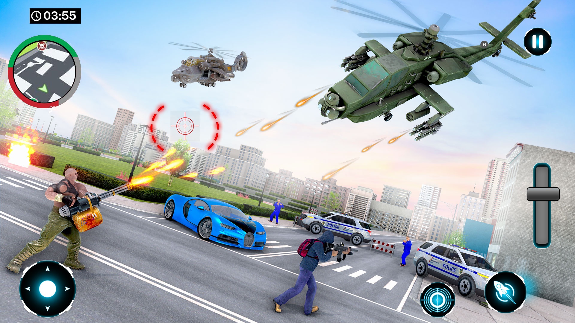 اسکرین شات 2 بازی US Army Car Driver Crime Fight