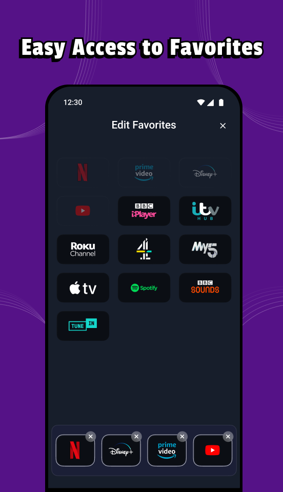 اسکرین شات 3 برنامه Roku Remote TV: Control & Cast