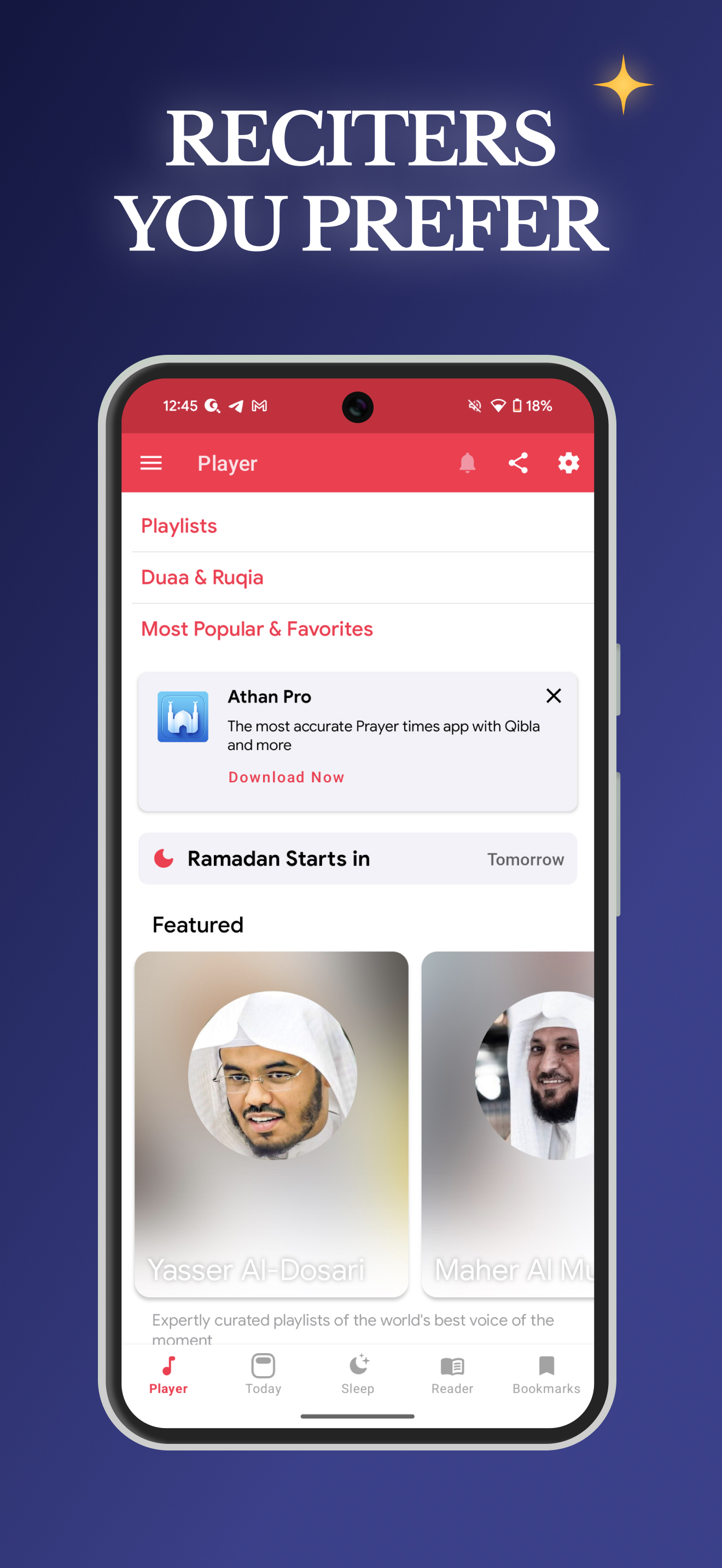 اسکرین شات 5 برنامه Al Quran Pro: Read Holy Quran