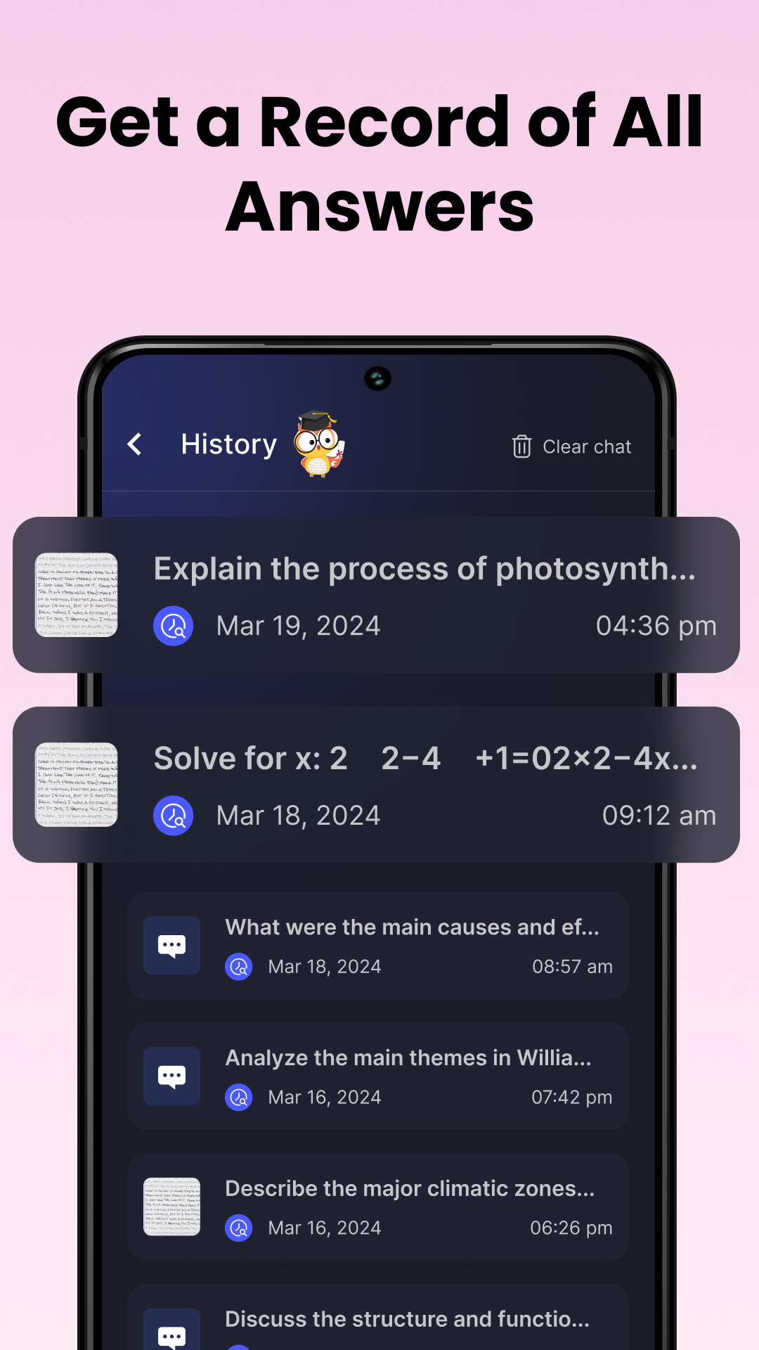 اسکرین شات 5 برنامه AI Homework Helper: Ask to AI