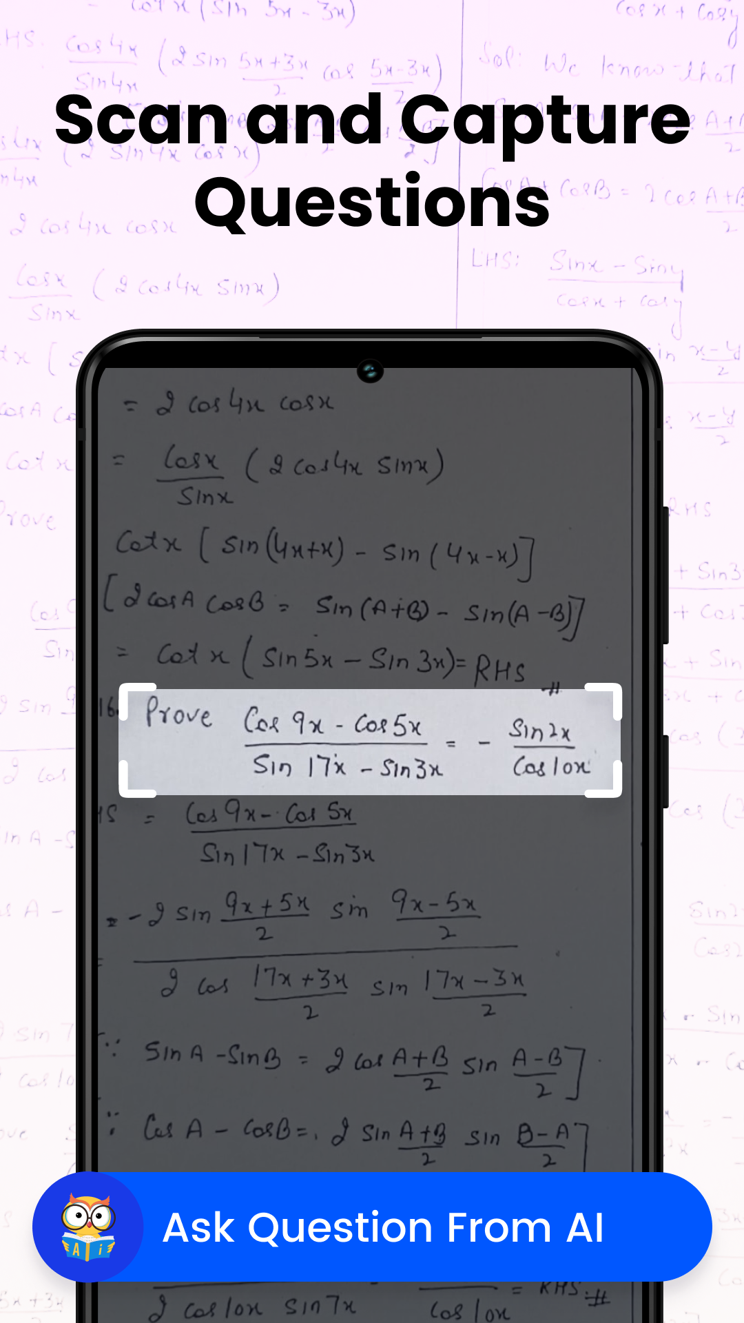 اسکرین شات 2 برنامه AI Homework Helper: Ask to AI