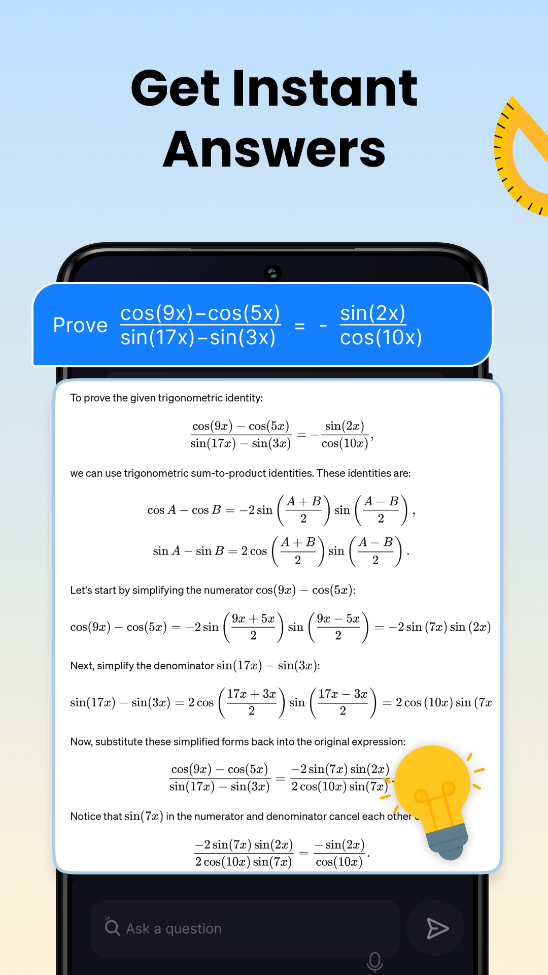 اسکرین شات 3 برنامه AI Homework Helper: Ask to AI