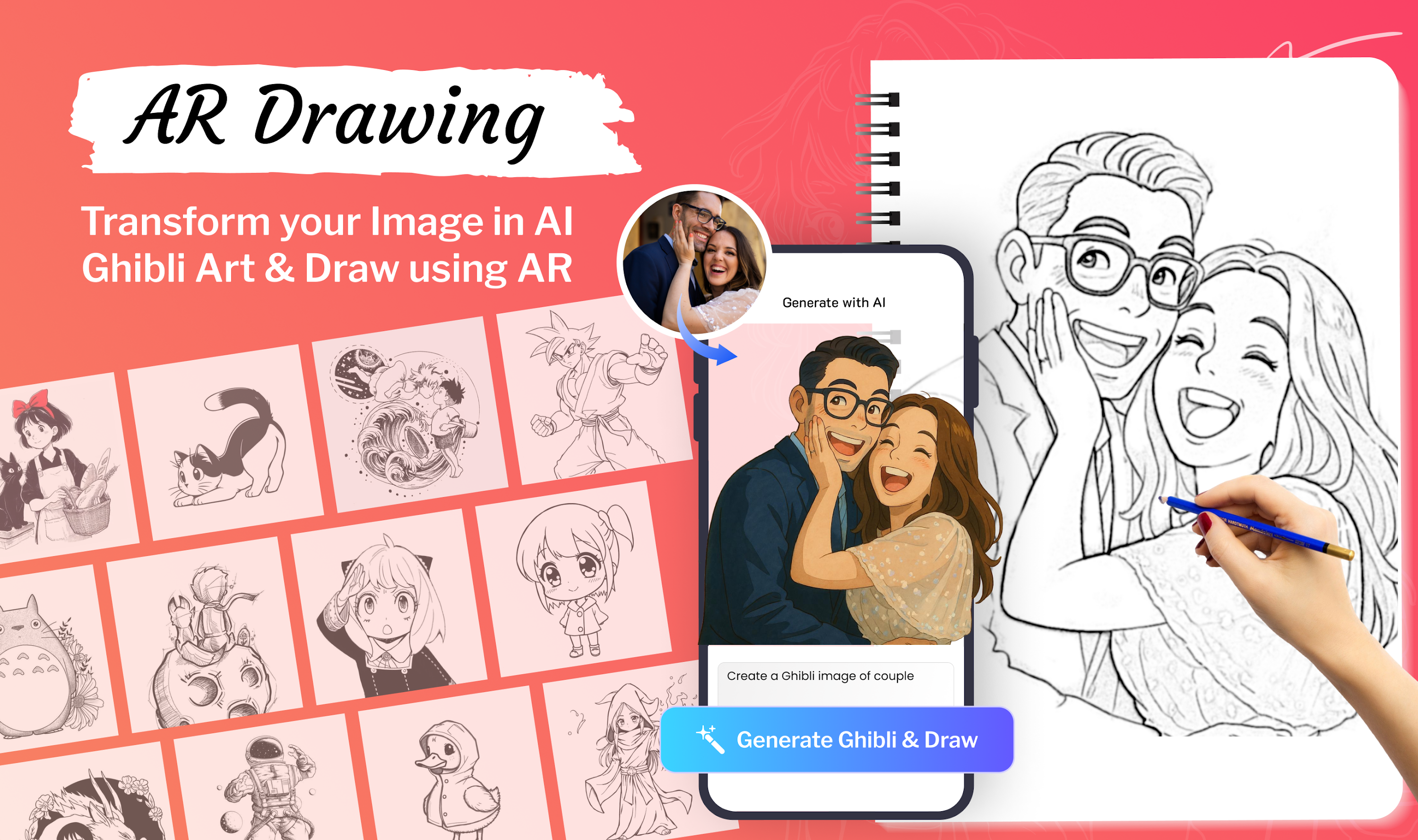 اسکرین شات 5 برنامه ARDrawing: Draw Anime Art