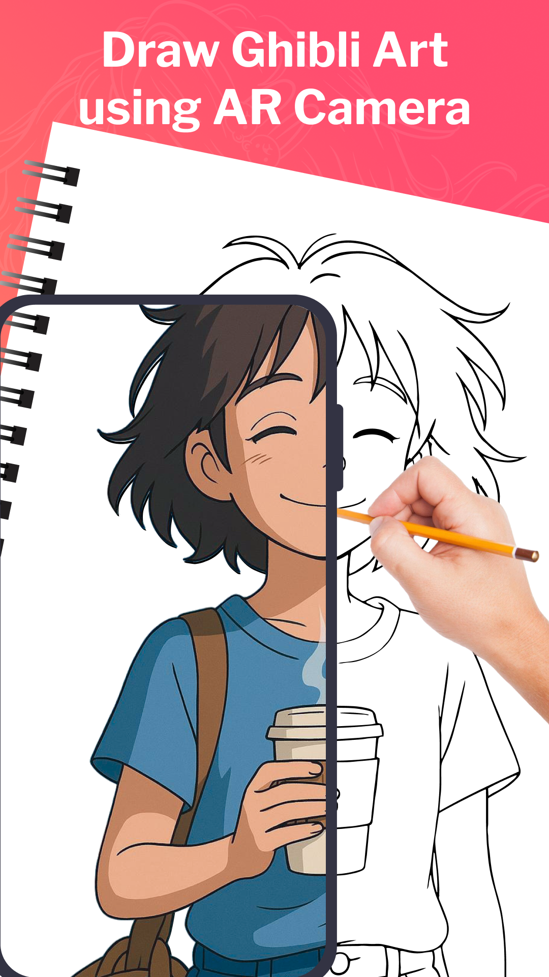 اسکرین شات 1 برنامه ARDrawing: Draw Anime Art