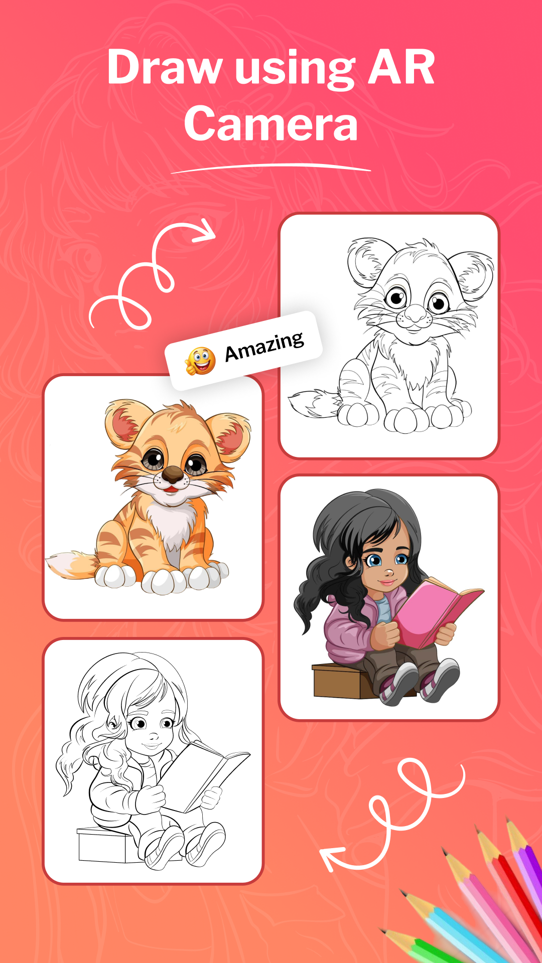 اسکرین شات 8 برنامه ARDrawing: Draw Anime Art
